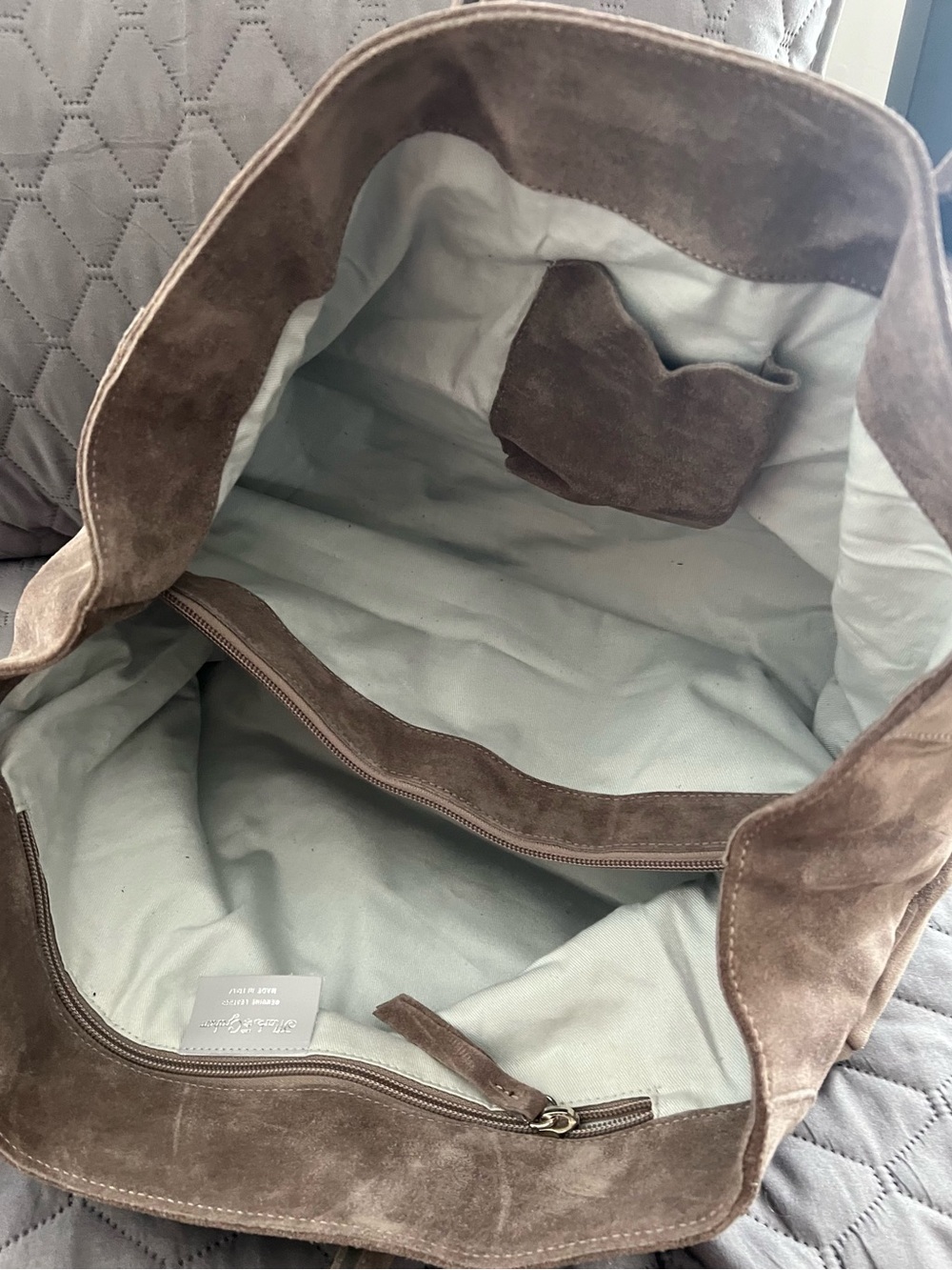 Mark & Graham Elisabetta Suede Slouch Bag - Picture 9 of 12